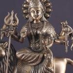 Pure Brass Large Goddess Durga Statue (Sherawali Mata) 18.5" | Riding Lion | Meticulous Detailing | Intricate Craftsmanship | Power, Protection & Divine Grace